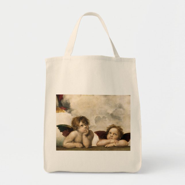 Sistine Madonna Detail, Raphael Tote Bag (Front)