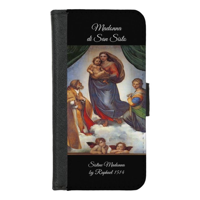 Sistine Madonna  iPhone Wallet Case (Front)