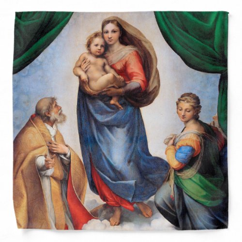 Sistine Madonna Raphael Bandana