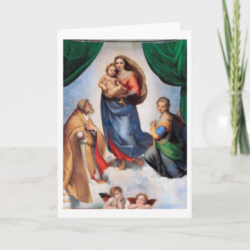 Sistine Madonna Raphael Card