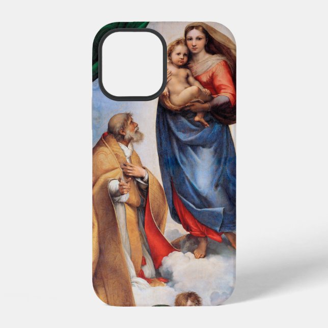 Sistine Madonna, Raphael Iphone Case (Back)