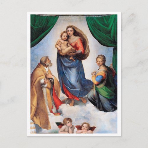 Sistine Madonna Raphael Postcard