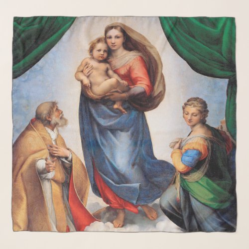 Sistine Madonna Raphael Scarf