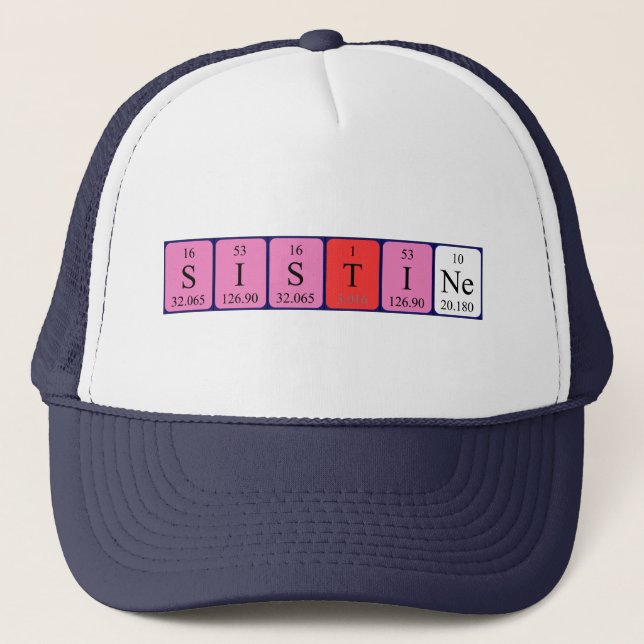 Sistine periodic table name hat (Front)