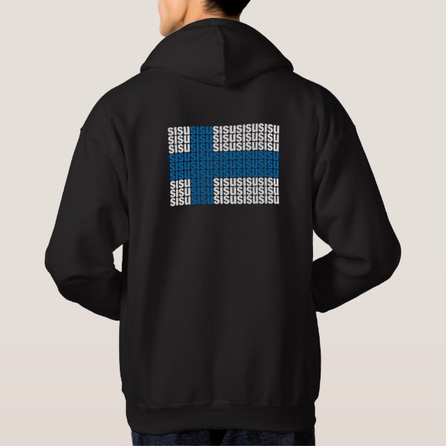 Sisu Back Hooded Sweatshirt (Back)