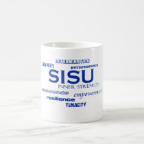 SISU face mask bravery tenacity strength Coffee Mug