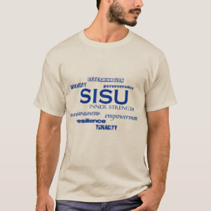 SISU face mask bravery tenacity strength T-Shirt
