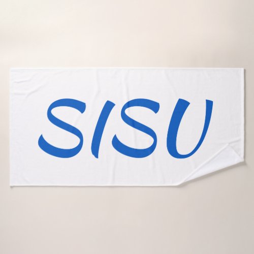 SISU Finnish Bath Towel White