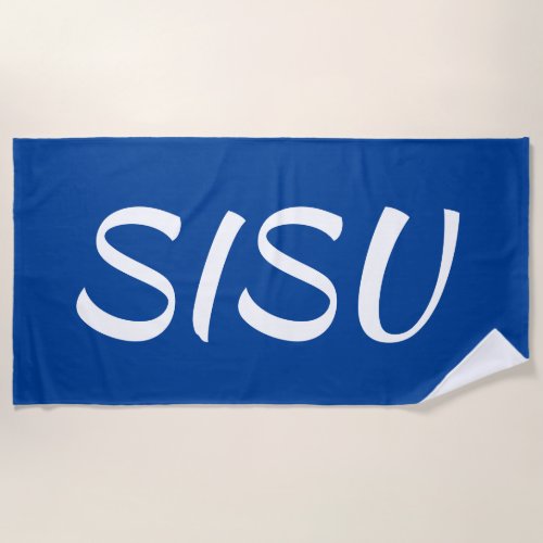 SISU Finnish Beach Towel Deep Blue