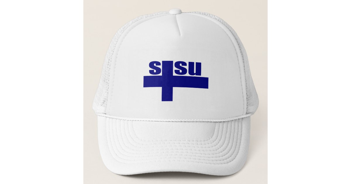 Louisiana - State Flag Hats Grey & White Trucker