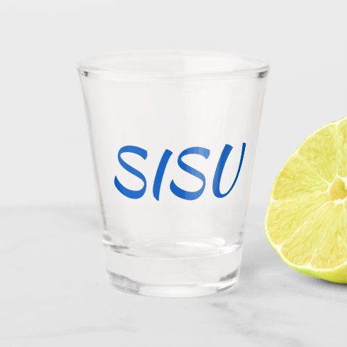 SISU Finnish Shot Glass Set of 2