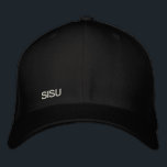 SISU hat<br><div class="desc">A simple baseball cap with a simple design displaying the word sisu. Because sisu isn't glamorous. It's simple, yet effective</div>