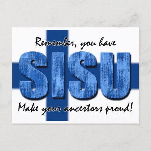 Sisu Proud Ancestors Postcard