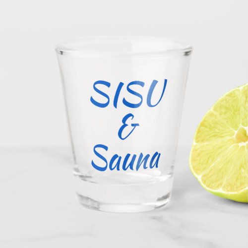 SISU  Sauna Finnish Shot Glass Set of 2