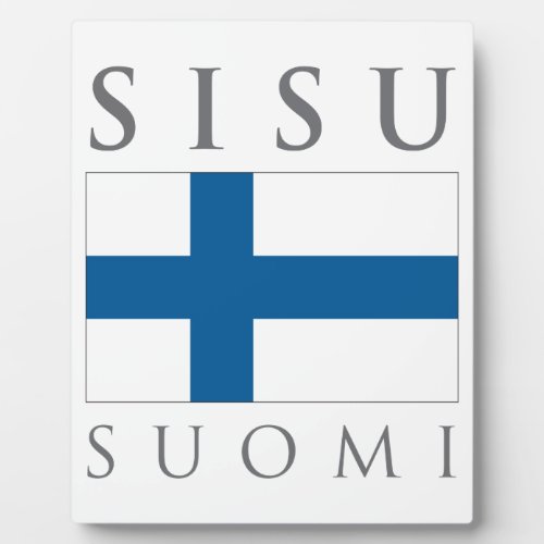 Sisu Suomi Plaque