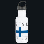 Sisu Suomi Water Bottle<br><div class="desc">Show your Finnish "sisu" with your Sisu Suomi design!</div>