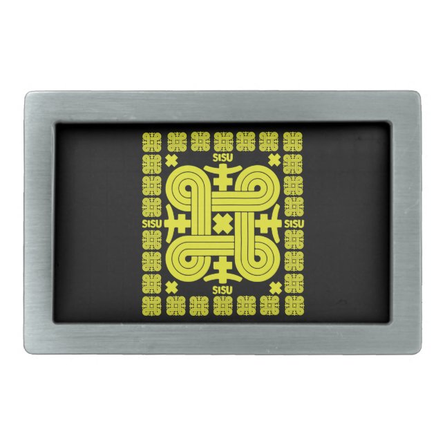 Sisu The Finnish Spirit Belt Buckle (Front)