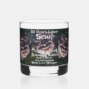 SISUL Pissed Shampoo Bottle 50TH REUNION Whiskey Glass