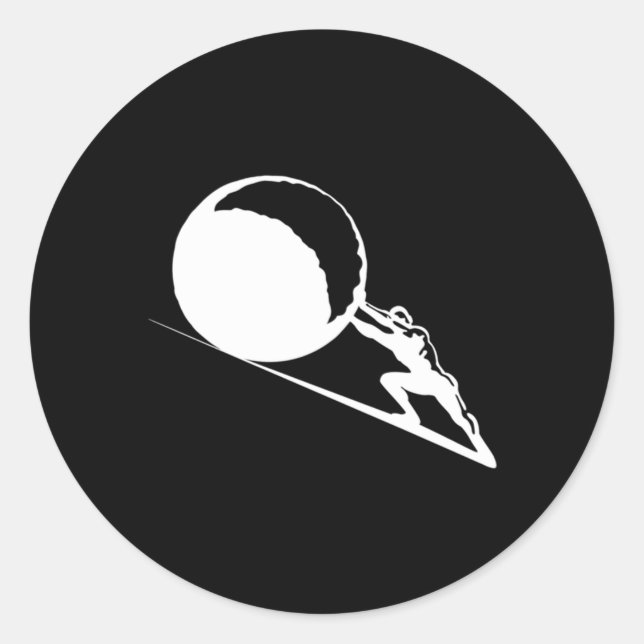Sisyphus Greek Mythology Sisyphus Classic Round Sticker (Front)