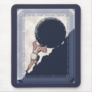 Sisyphus Mundane Rock Mouse Pad