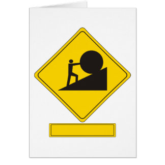 Sisyphus Road Sign Cards
