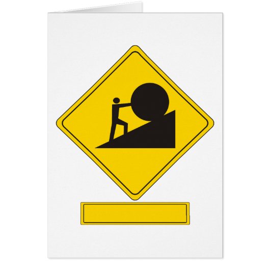 Sisyphus Road Sign Cards (Front)