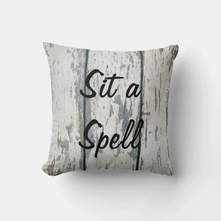 Sit A Spell Throw Pillow Zazzle