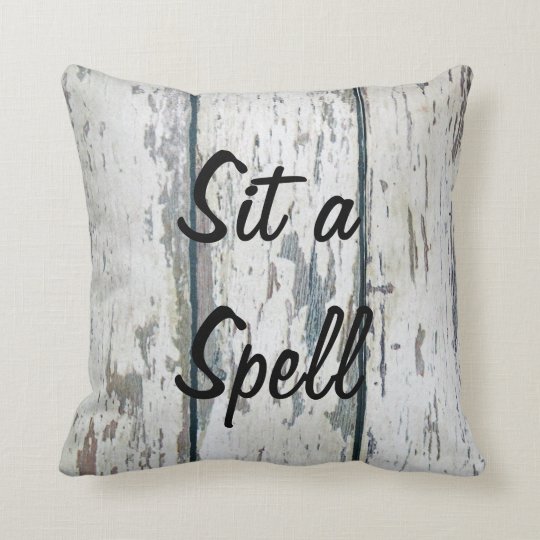 Sit A Spell Throw Pillow