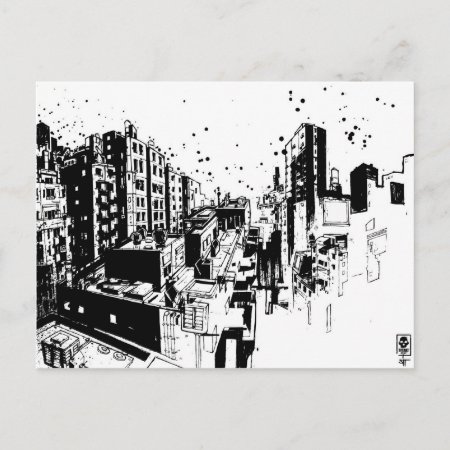 Sit "cityscape" Postcard