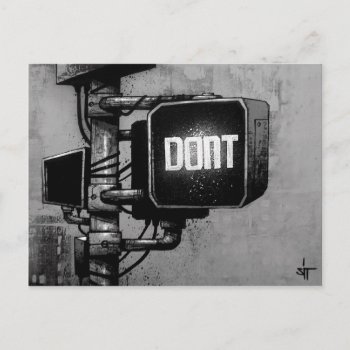 Sit "don't" Postcard by SITartwork at Zazzle