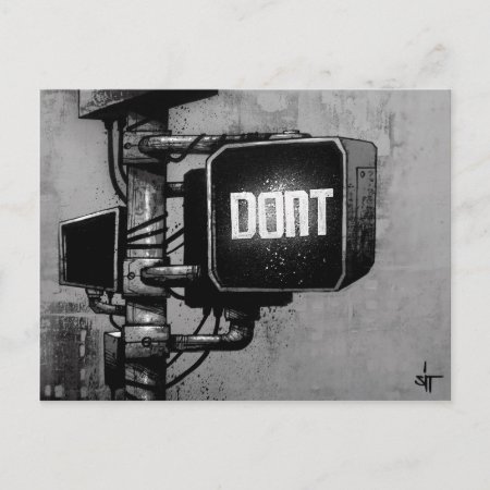 Sit "don't" Postcard