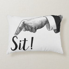 Sit Down Pointing Cushion Pillow