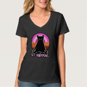 Sit Happens  Yoga T-Shirt