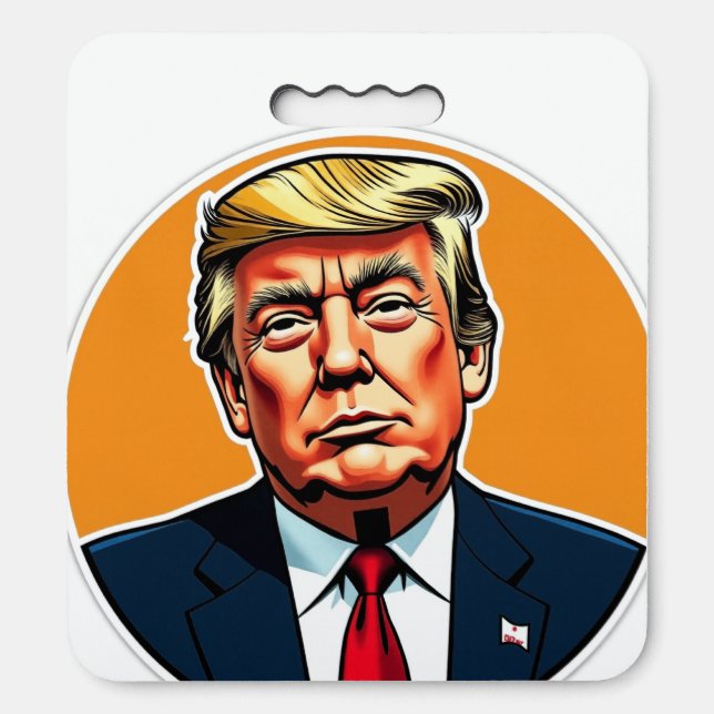 Sit on Trumps Face Seat Cushion (Front Vertical)