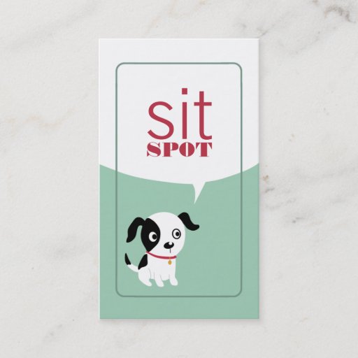 Customizable Sit Spot Business Cards