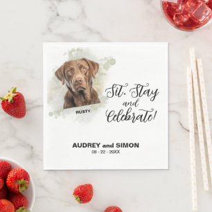 Sit, Stay & Celebrate Chesapeake Bay Retriever Napkins