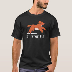 Sit Stay Fly Dock Diving Canine Water Sport Dock D T-Shirt