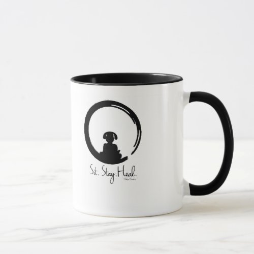 Sit Stay Heal Dog Meditation Coffee Mug Mug