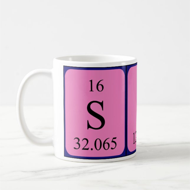 Sita periodic table name mug (Left)
