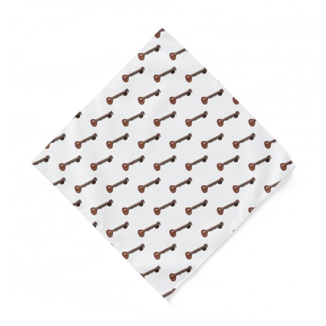 Sitar cartoon illustration bandana (Front)