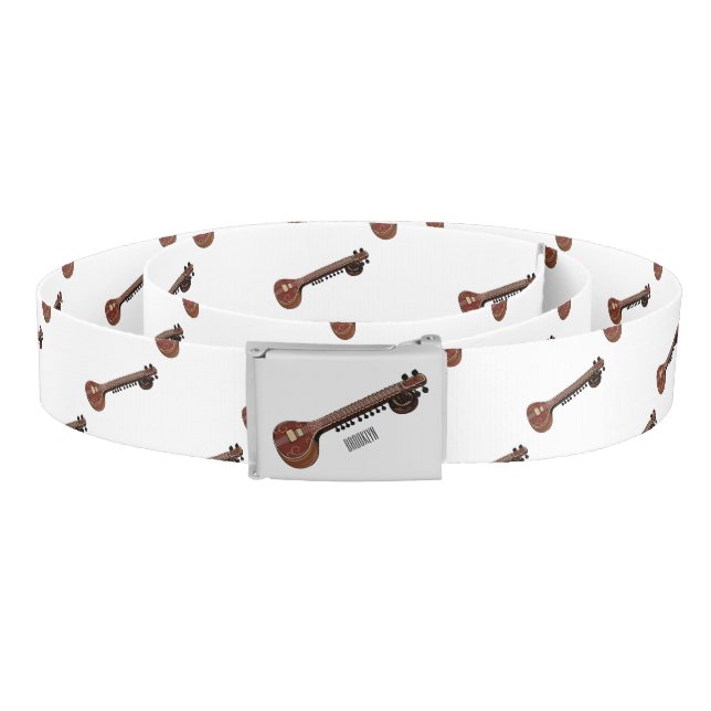 Sitar cartoon illustration belt (Coil)