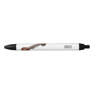 Sitar cartoon illustration pen