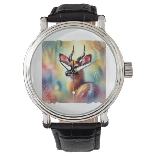 Sitatunga Majesty 190624AREF117 _ Watercolor Watch