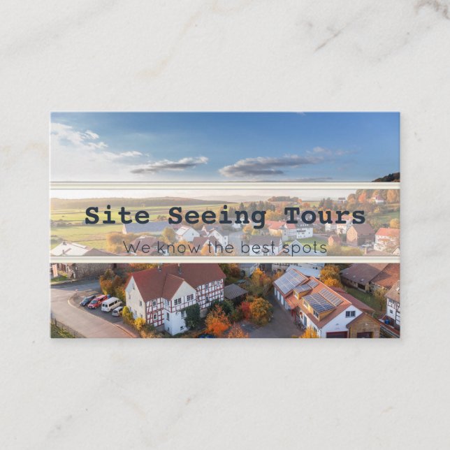 Site Seeing Tours business cards (Front)