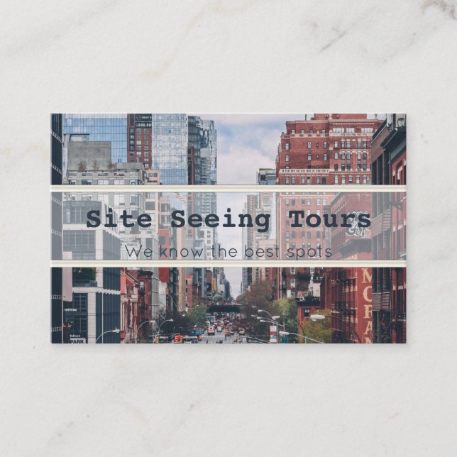 Site Seeing Tours business cards (Front)