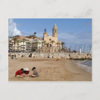 Sitges, Barcelona, jocs a la platja