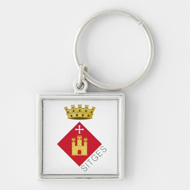 Sitges coat of arms, Catalunya (ESP) Keychain (Front)