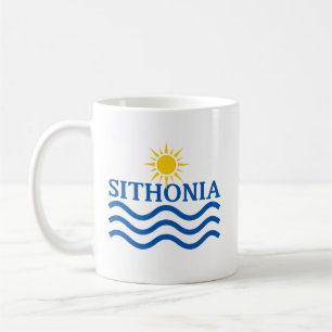 SITHONIA Greece-Sun Waves Coffee Mug
