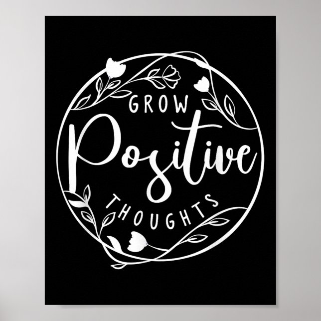 Sitive Affirmation And Sritual Or Grow Sitive Thou Poster (Front)