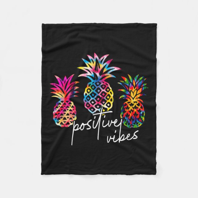 Sitive Vibe Ne Transfer Day Infertility Ivf Tie Dy Fleece Blanket (Front)